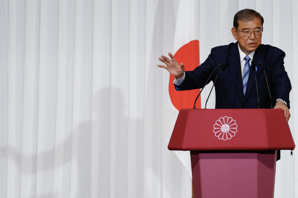 Ishiba said on October 28 he will stay in office despite his party losing its majority, saying he would not create a