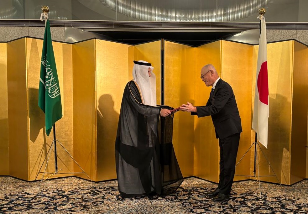 Dr. Khaled expressed his appreciation for the Commendation from Ambassador Iwai, and his commitment to further development of the bilateral relations.
