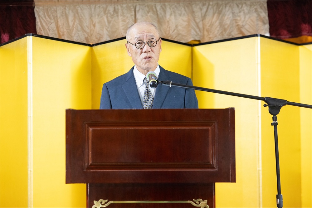 During his speech, Ambassador Iwai said the JSDF has now become a very active contributor to the international peace and stability through its participation in the international peace efforts .