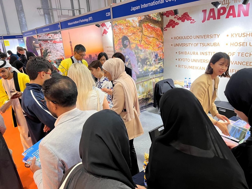 Seven Japanese universities participated in the UAE’s largest tertiary education event in Abu Dhabi.