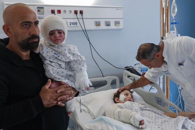 Israeli strikes killed more than 160 rescuers and health workers in the past year of fighting between Israel and Hezbollah, according to the Lebanese government. (AFP)