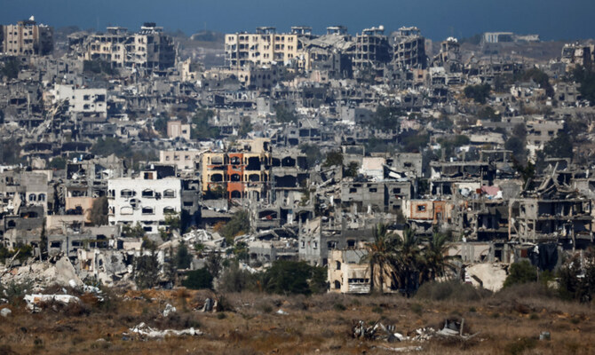A general view shows destroyed buildings in Northern Gaza, amid the ongoing conflict in Gaza between Israel and Hamas, near the Israel-Gaza border, November 11, 2024. (Reuters)