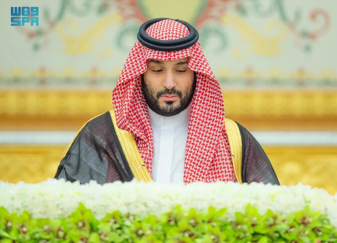 Saudi Crown Prince Mohammed bin Salman chairs the weekly Cabinet session on Tuesday during which he approved the Kingdom’s budget for 2025. SPA