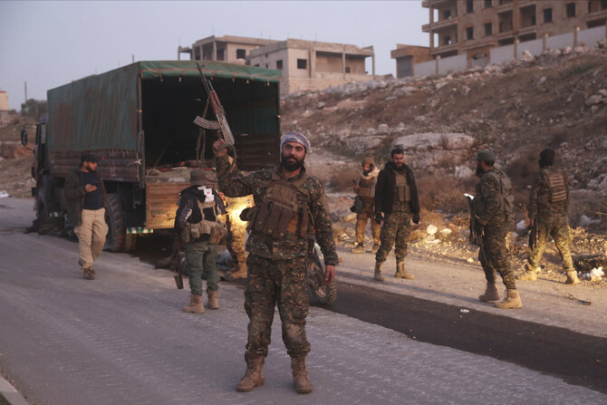 Opposition forces take control of areas outside Aleppo, Syria, on Nov. 29, 2024. (AP)
