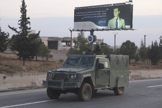 Opposition forces take control of areas outside Aleppo, Syria, on Nov. 29, 2024. (AP)