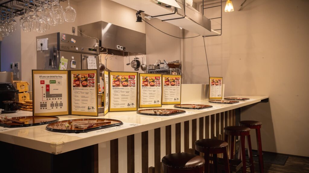 The restaurant prides itself on using halal-certified A5 Wagyu beef from Shiretoko. (Supplied)