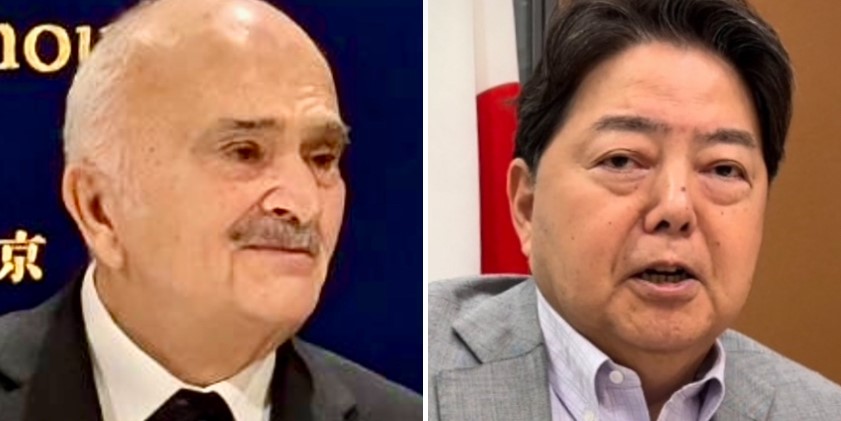 Hayashi and Prince Hassan agreed on continued cooperation between the two countries. (ANJ Photo)