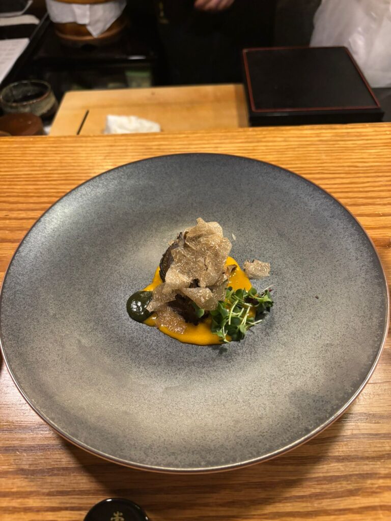 From Nov. 19 to 21, Miyamoto, Namekata, and Ueda presented an Omakase menu that fused their individual talents into a harmonious celebration of Japanese cuisine. (ANJ Photo)