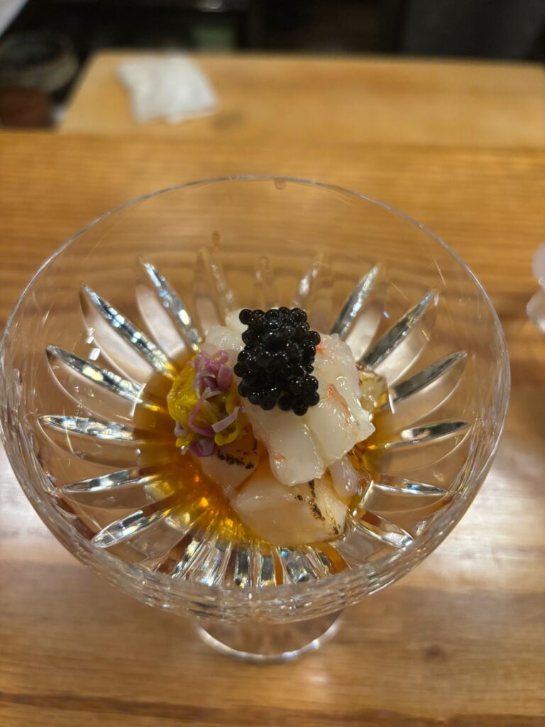 From Nov. 19 to 21, Miyamoto, Namekata, and Ueda presented an Omakase menu that fused their individual talents into a harmonious celebration of Japanese cuisine. (ANJ Photo)