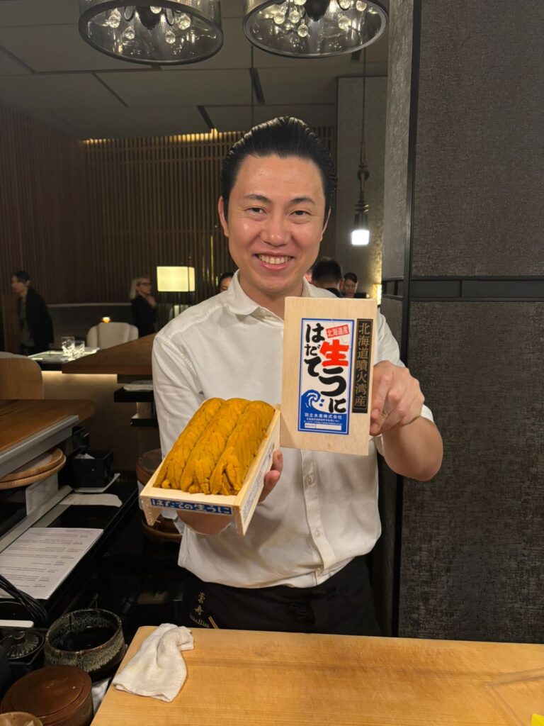 From Nov. 19 to 21, Miyamoto, Namekata, and Ueda presented an Omakase menu that fused their individual talents into a harmonious celebration of Japanese cuisine. (ANJ Photo)