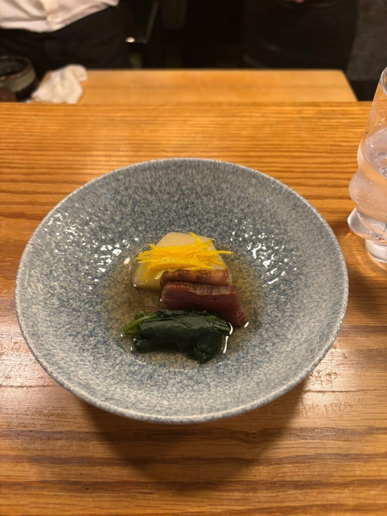 From Nov. 19 to 21, Miyamoto, Namekata, and Ueda presented an Omakase menu that fused their individual talents into a harmonious celebration of Japanese cuisine. (ANJ Photo)