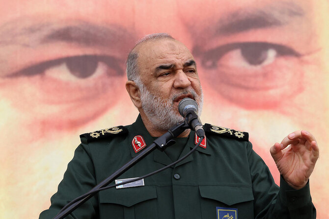Revolutionary Guards chief General Hossein Salami said the arrest warrant against Israeli Prime Minister Benjamin Netanyahu ‘means the end and political death of the Zionist regime.’ (AFP file photo)