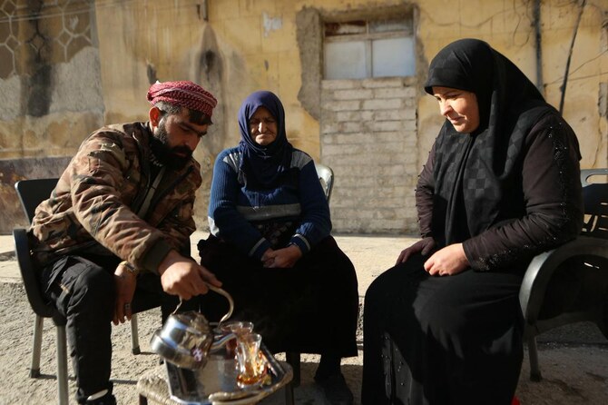 The fall of Syria’s second city, Aleppo, to Islamist-led militants has brought flight and displacement for some, but for others like Bahria Bakkur, it has led to long-awaited reunions. (AFP)