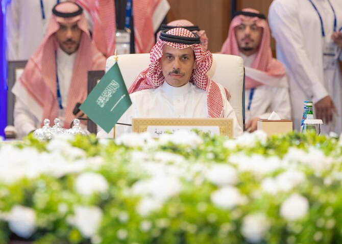 Saudi Arabia’s Minister of Foreign Affairs Prince Faisal bin Farhan took part on Saturday in a high-level meeting on Syria involving regional and international stakeholders in Qatar. (SPA)