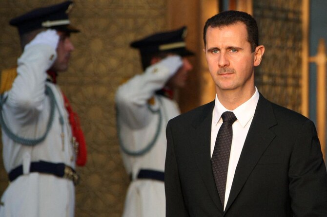 File photo of Syrian President Bashar al-Assad in Damascus on September 3, 2008. (AFP)