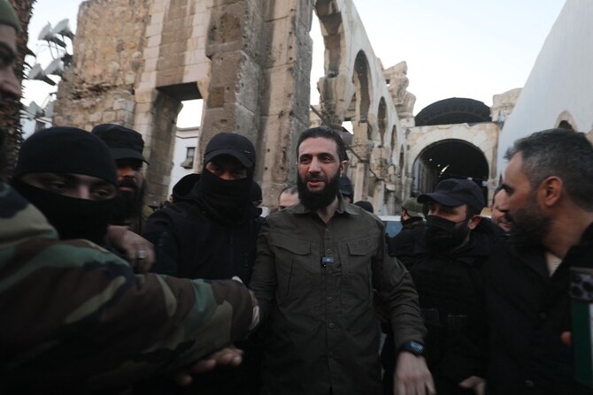 The leader of Hayat Tahrir Al-Sham Abu Mohammed Al-Golani. (AFP)