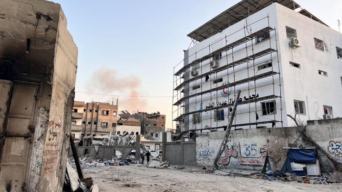 Kamal Adwan Hospital in Beit Lahia, northern Gaza, on October 31, 2024. (AFP)