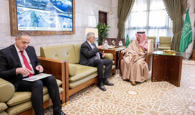 Prince Faisal wished the ambassador success in his new duties. (SPA)
