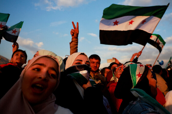 Above, people gather during a celebration at the Umayyad Square in Damascus, Syria on Dec. 20, 2024. (Reuters)