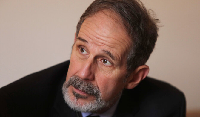 Head of the United Nation's International, Impartial and Independent Mechanism on Syira (IIIM) Robert Petit talks to AFP during an interview at his Damascus residence on December 22, 2024. (AFP)