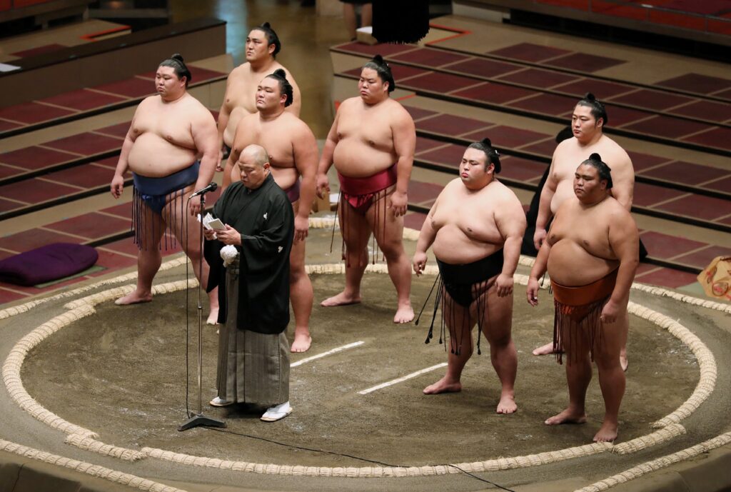 An event in 1991 was held in front of sell-out crowds and was won by Hokutoumi, who is now the JSA's president and goes by the name Hakkaku. (AFP)