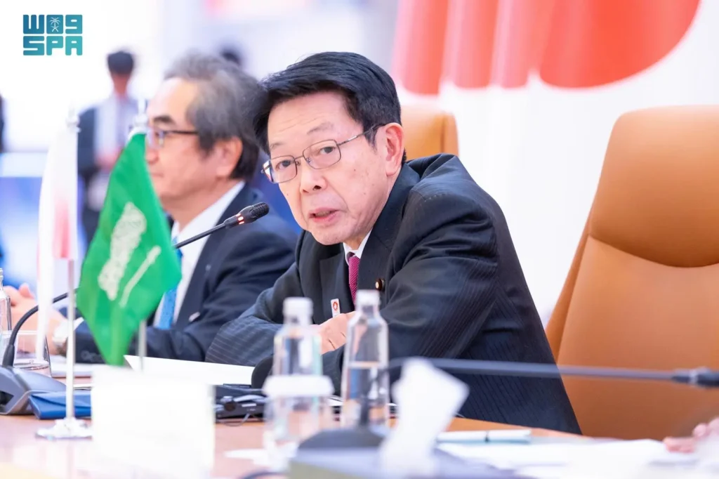 Japan’s Minister of Economy, Trade and Industry Muto Yoji. (SPA)