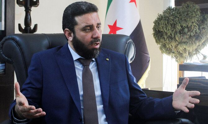 Syrian Trade Minister Maher Khalil Al-Hasan speaks during an interview with Reuters in Damascus,Syria, January 6 2025. (Reuters)