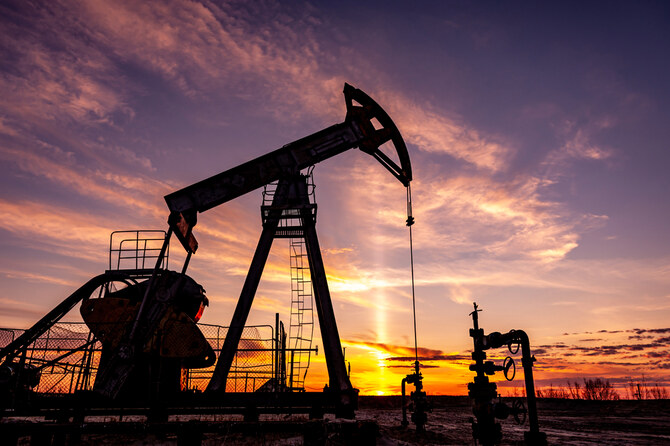 Brent crude futures climbed 69 cents, or 0.9 percent, to $77.61 a barrel at 10:52 a.m. Saudi time. Shutterstock