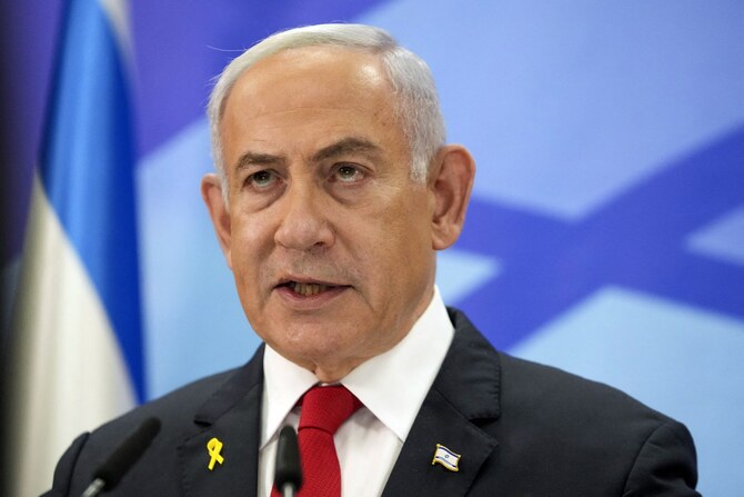 Israeli Prime Minister Benjamin Netanyahu speaks during a press conference in Jerusalem on December 9, 2024. (File/AFP)