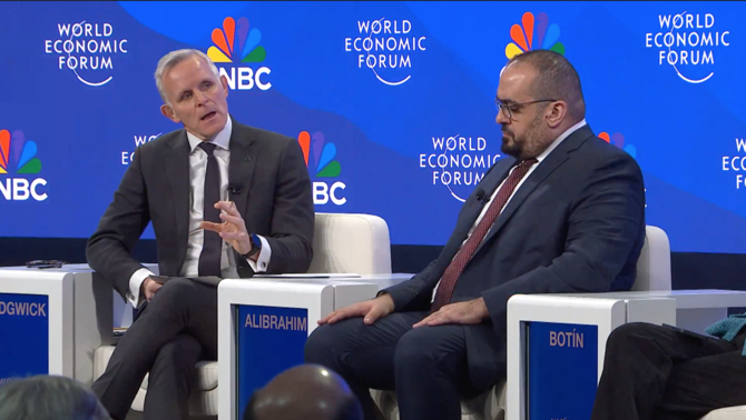 Alibrahim made the comments during a panel discussion moderated by Steve Sedgwick at the World Economic Forum in Davos. (Supplied)