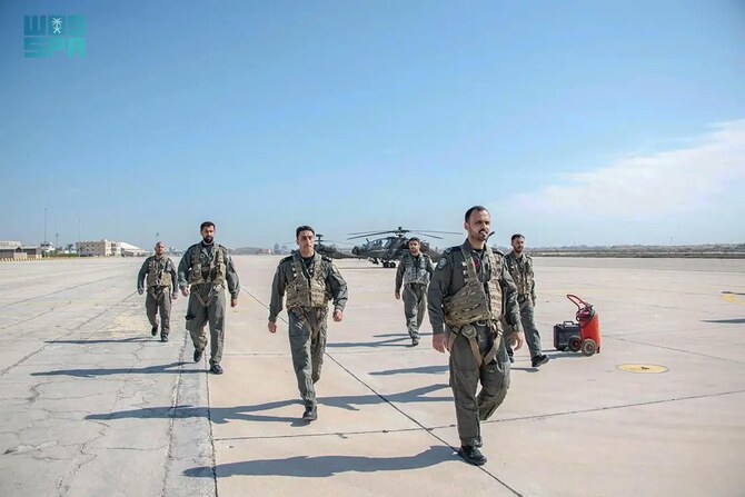 The “Spears of Victory 2025” military exercise will begin next week at the Air Warfare Center in Saudi Arabia. (SPA)