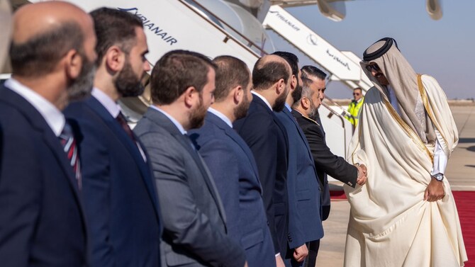 The Emir of Qatar, Sheikh Tamim bin Hamad Al-Thani, arrived in Damascus, Syria. (QNA)