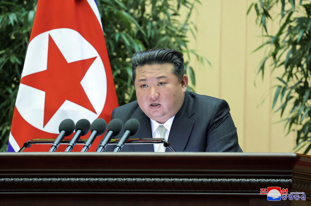 This picture taken on November 15, 2024 and released from North Korea's official Korean Central News Agency (KCNA) via KNS on November 18, 2024 shows North Korea's leader Kim Jong Un attending the 4th Battalion Commander and Battalion Political Instructors Conference of the Korean People's Army in Pyongyang. (AFP)
