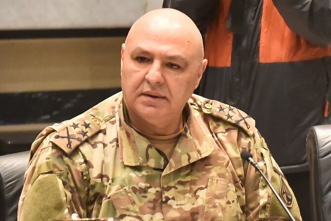 Candidates in focus include army commander General Joseph Aoun — said by Lebanese politicians to enjoy US approval. (File/AFP)