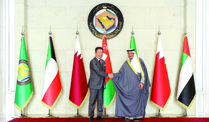 Jasem Albudaiwi (R) and Masayuki Hyodo in Riyadh. (Supplied)