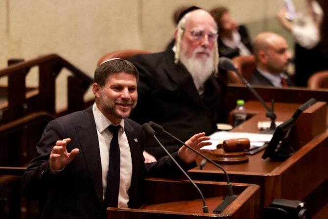 Far-right Finance Minister Bezalel Smotrich said Israel should go for a “complete conquest” of Gaza. (File/AFP)