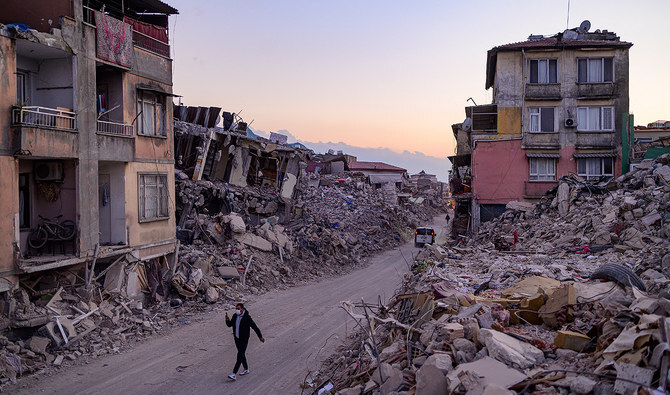 Two senior figures involved in the construction of a part a huge Turkish residential complex that collapsed in the 2022 earthquake have been jailed for more than 18 years, local media reported Wednesday. (AFP/File)