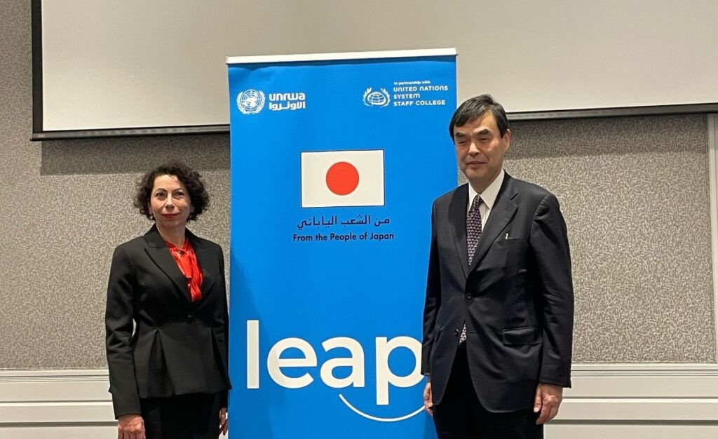 The envoy reiterated Japan’s commitment to supporting Palestinian refugees in need. (X/@natboucly)