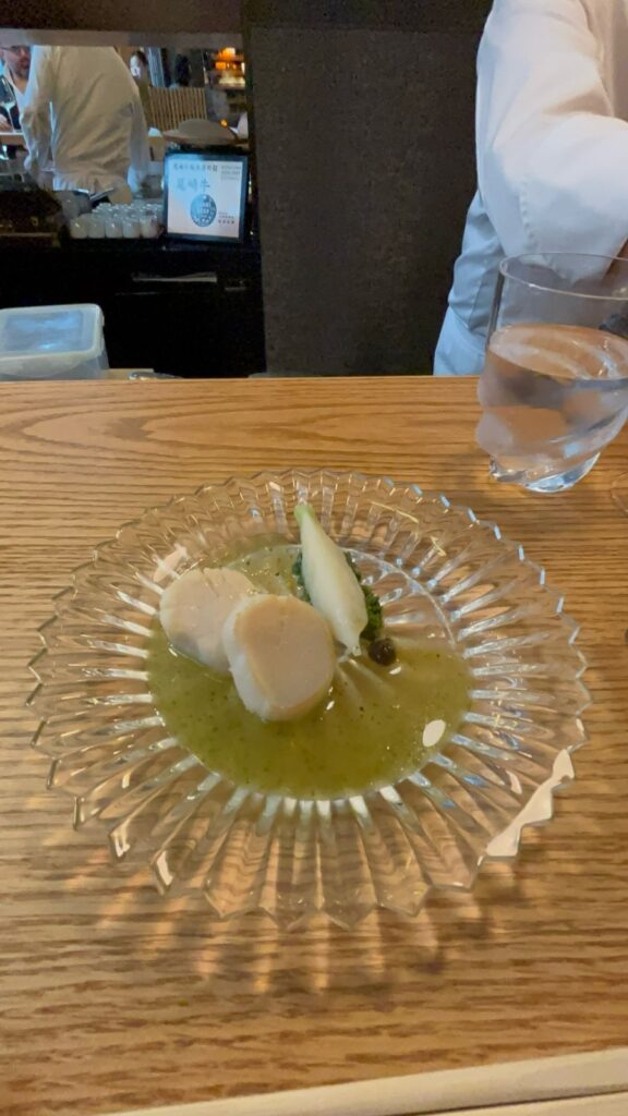 The two French chefs worked with the Japanese restaurant’s Sushi Master Takashi Namekata and Wagyu Master Hisao Ueda. (ANJ)