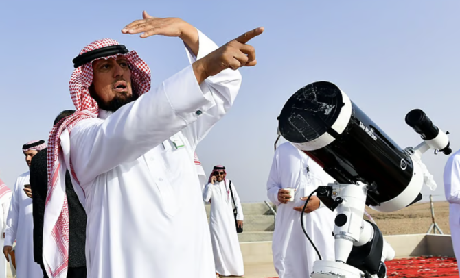 The crescent moon signaling the start of Ramadan on Saturday has been sighted in Saudi Arabia, the moon sighting committee has announced. (SPA/File Photo)