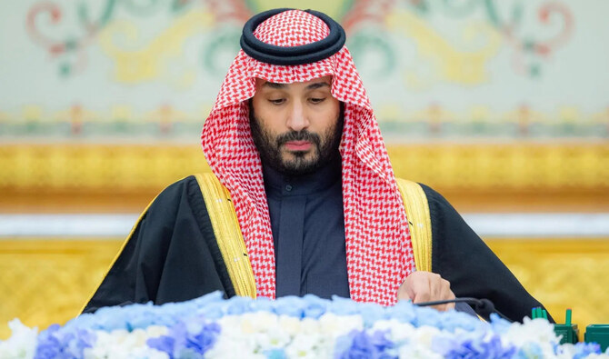 Crown Prince Mohammed bin Salman chaired the weekly Cabinet meeting in Riyadh. (SPA)