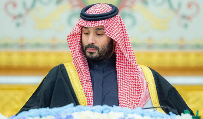 Crown Prince Mohammed bin Salman chaired the weekly Cabinet meeting in Riyadh. (SPA)
