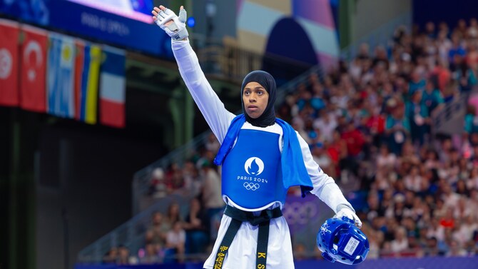 Taekwondo national team athlete Dunia Abu-Talib has become the first Saudi sportsperson to win the International Olympic Committee’s Equality, Diversity, and Inclusion Award for Asia. (Supplied)