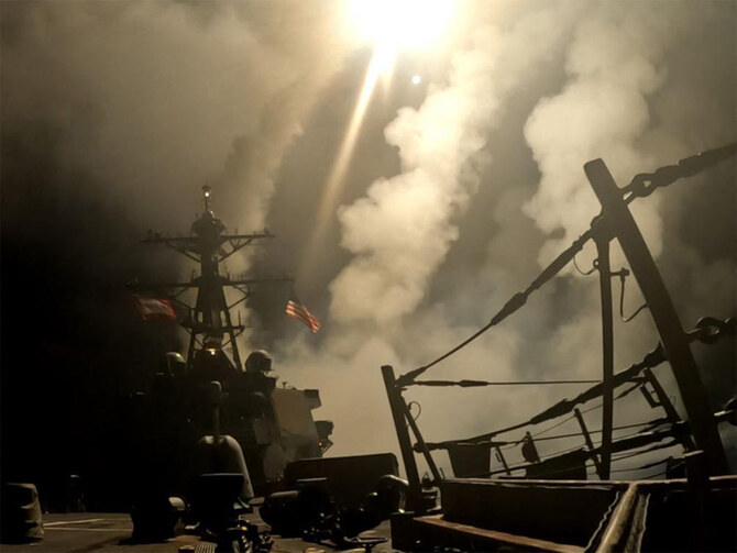 Above, US Central Command forces launch an operation against Houthi targets across Yemen. (US Central Command/AFP)