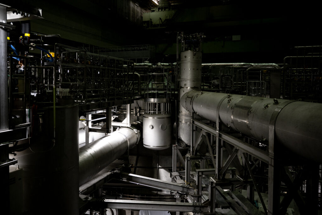 The complicated dismantling process is expected to continue until 2042, which means building a replacement reactor is still many years away. (AFP)