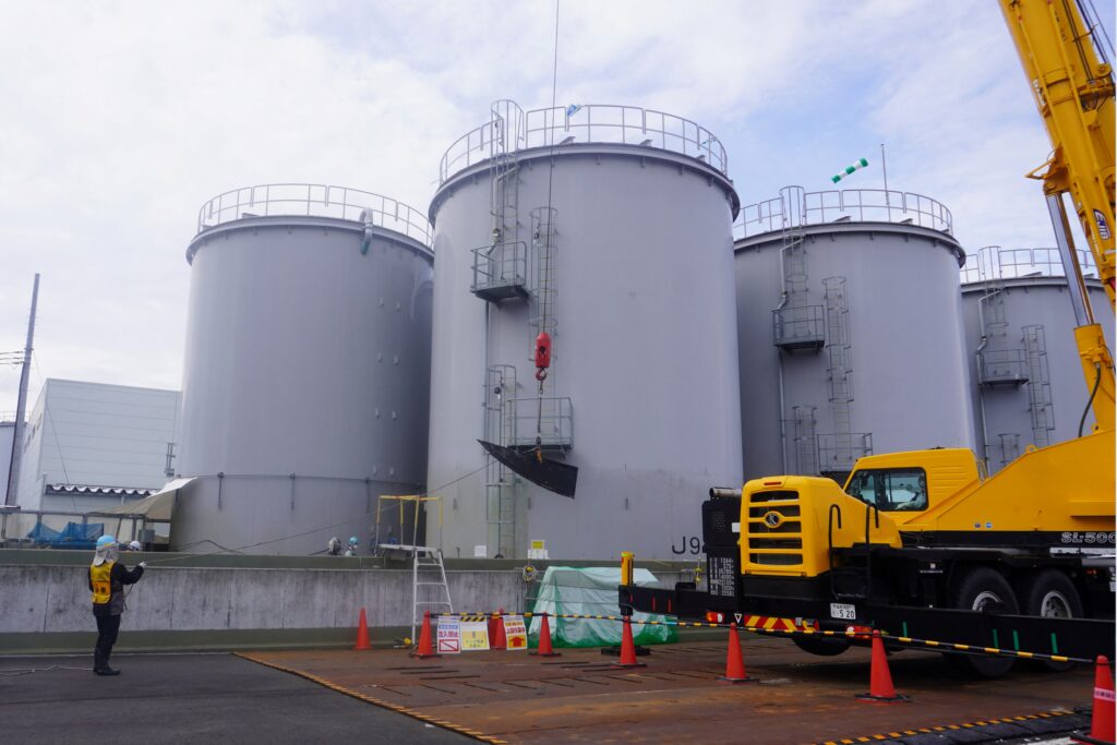 Japanese media reports said there were 2,850 bags to be collected, a number which has not been confirmed by TEPCO, which says that they weigh 41.5 tonnes (91,500 pounds) in total. (AFP)