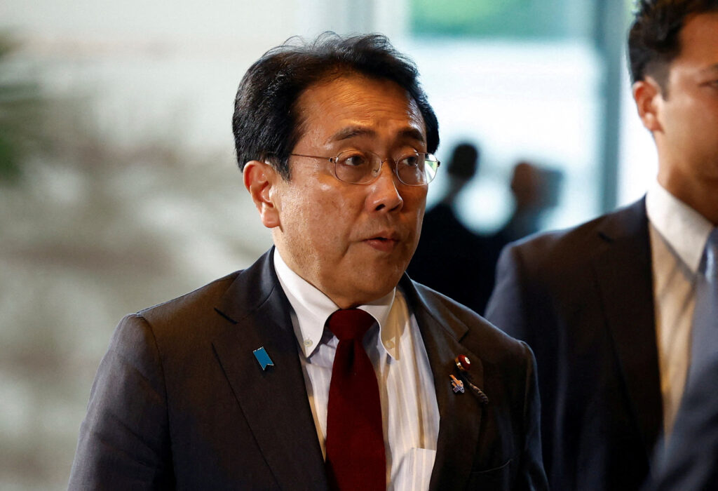 Japan's minister of economic revitalisation AKAZAWA Ryosei arrives at Prime Minister ISHIBA Shigeru's official residence in Tokyo, Japan October 1, 2024. (Reuters)