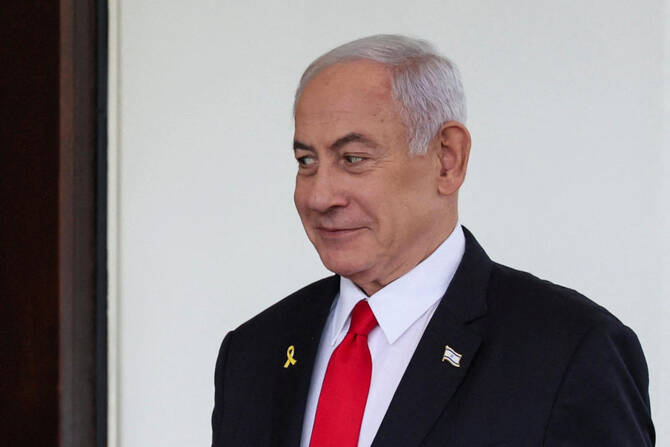 Israeli Prime Minister Benjamin Netanyahu walks to enter the White House in Washington, D.C., US, April 7, 2025. (Reuters)