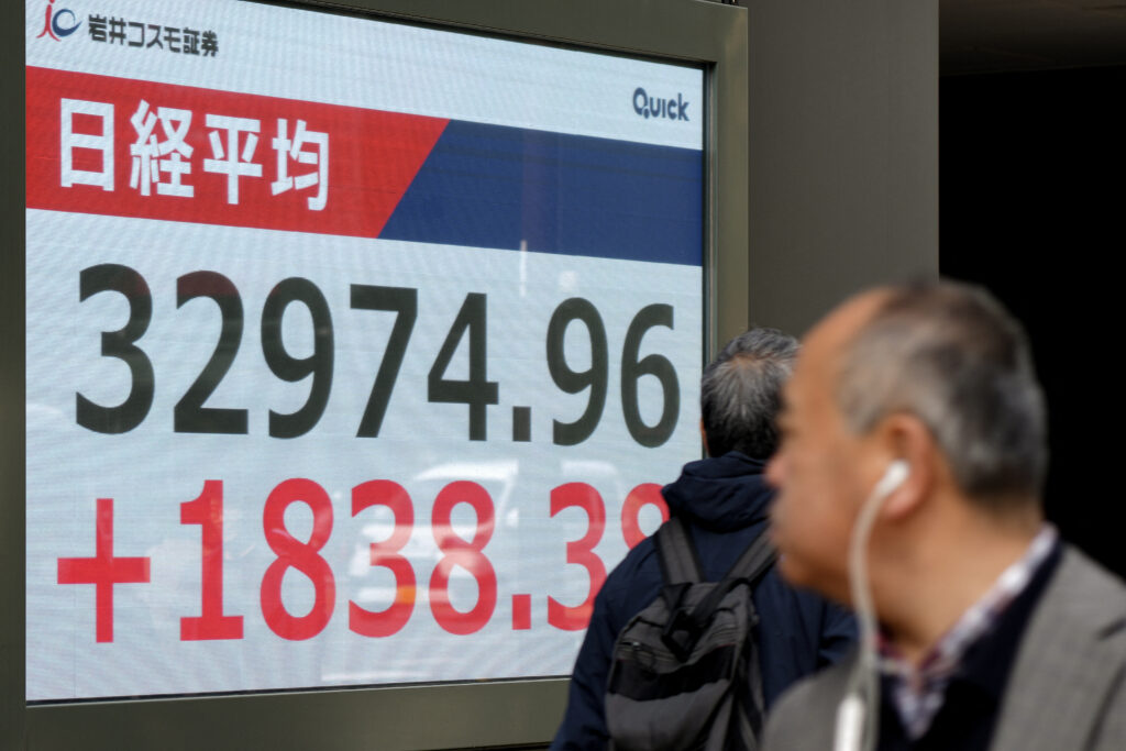 The rebound for most regional markets followed a wild day on Wall Street, where stocks careened after Trump threatened to crank his double-digit tariffs higher. (AFP)