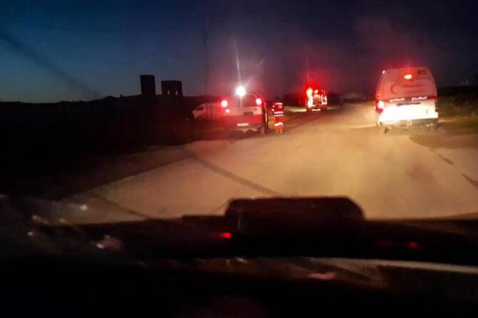 This image grab from a handout video reportedly recovered from the cellphone of an aid worker killed in Gaza alongside other rescuers. (AFP)